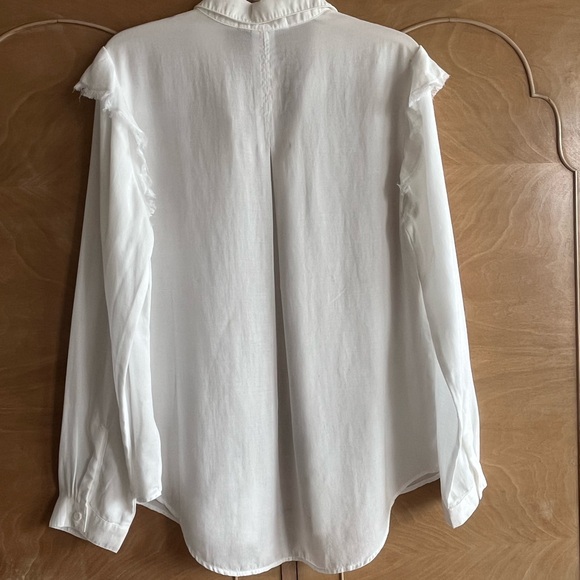 Cloth & Stone for Anthropologie NEW M white blouse - Picture 2 of 11